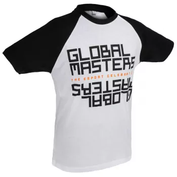 Global Masters T-särk GM Text - Valge (S)