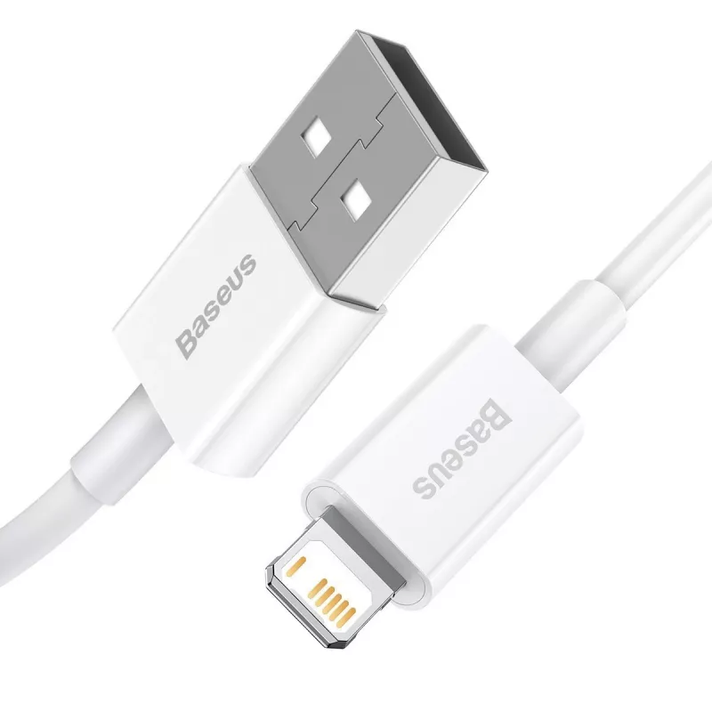 Baseus Superior Series kaabel USB-Lightning, 2,4A, 0,25m (valge)