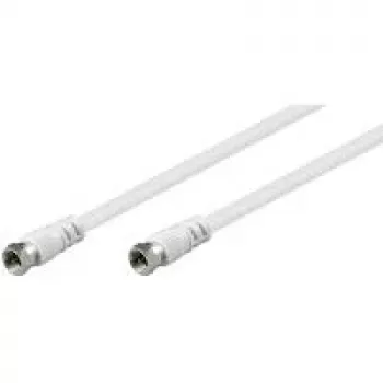 Wentronic Goobay SAT-ühenduskaabel, valge, 10 m - F-pistik F-pistik (27202)