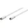 Wentronic Goobay SAT-ühenduskaabel, valge, 10 m - F-pistik F-pistik (27202)