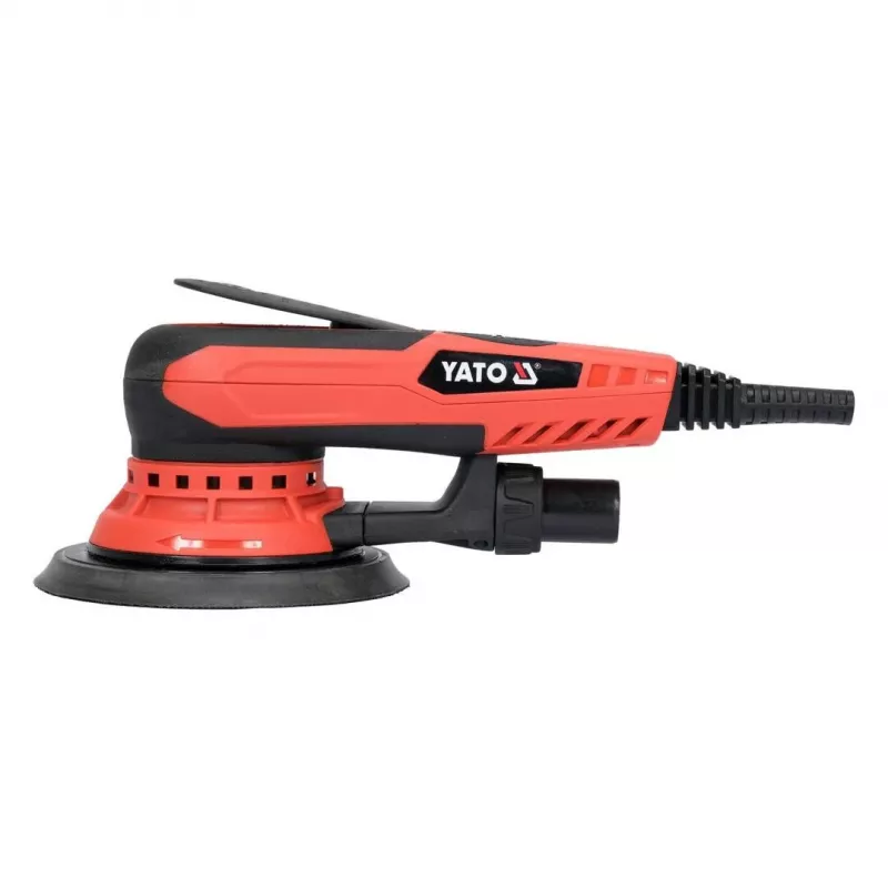 Ekstsentriklihvija YATO YT-82206 — 350 W, 150 mm ketas, 5 mm ekstsentrilisus, 4000–10000 R/min, 3 m kaabel