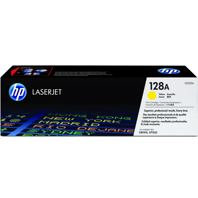 HP 128A kollane originaal LaserJet toonerikassett, 1300 lehekülge, kollane, 1 tk