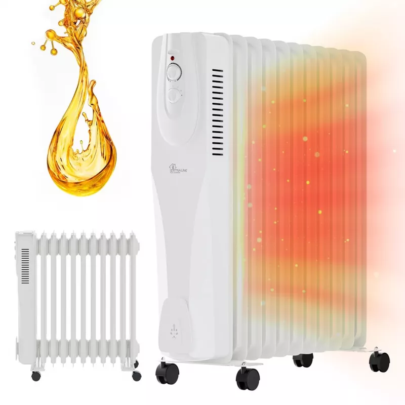 Extralink õliradiaator NY-25W1 2500W, 11 ribiga
