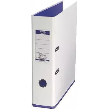 ELBA Ordner myColour, Rückenbreite: 80 mm, weiß-violett DIN A4, Einband außen - innen Papier - PP Folie kaschiert (100081030)