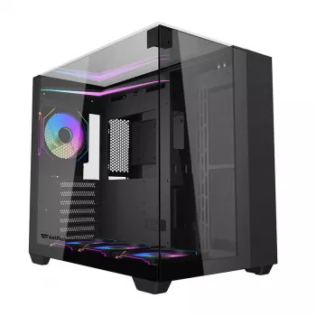 Darkflash TH285 arvutikorpus (must) + 4 ventilaatorit