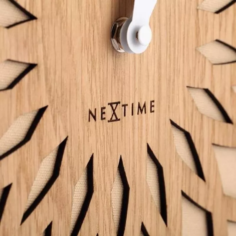 NeXtime klok 3149be Sun Large, Ø50 cm, Seinale, Beež