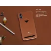 VixFox kaardipesaga tagakest iPhone XSMAX jaoks — karamellpruun, tagakaas kaarditaskuga