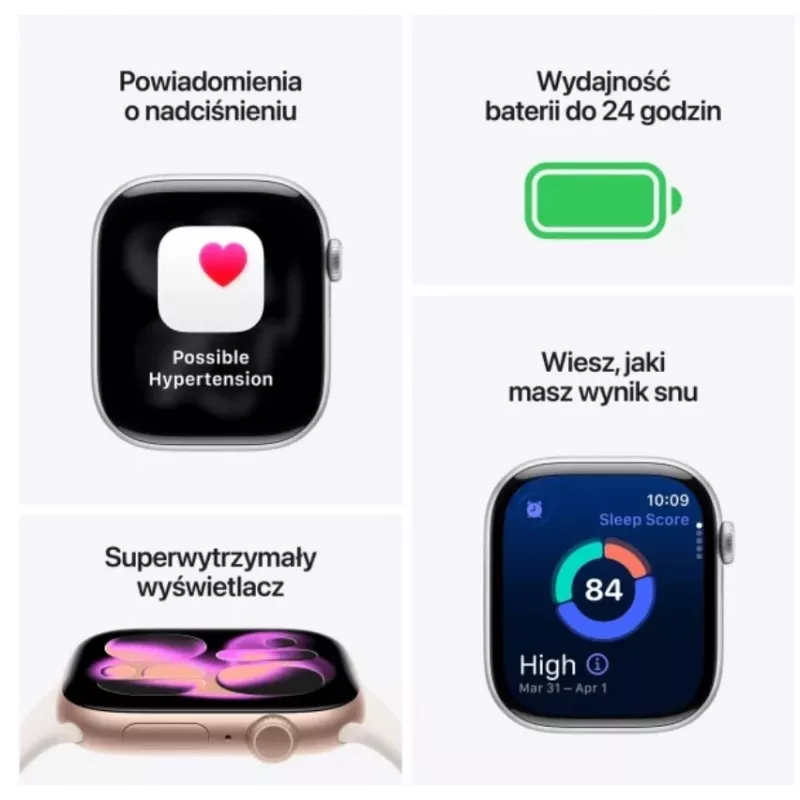 Apple Watch Series 11 GPS 46mm tumehall alumiiniumkorpus musta spordirihmaga - M/L