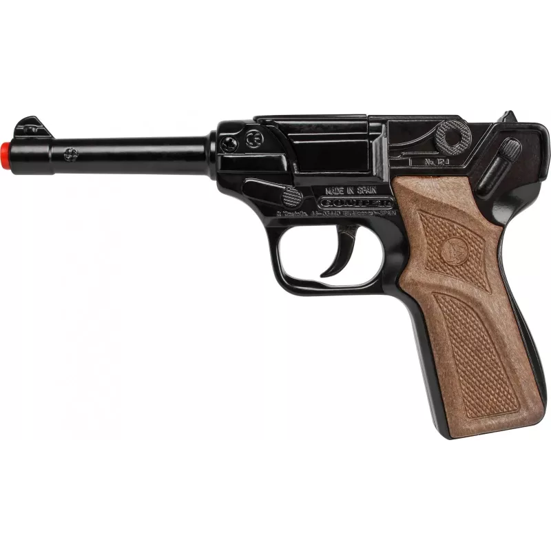 Metallist mängupolitsei revolver Gonher 8 lasuga, metallkonstruktsioon, mudel 258441
