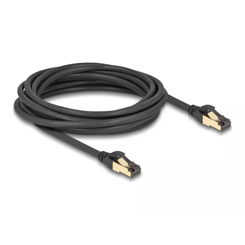 DeLOCK RJ45 Cat.6A võrgukaabel isane-isane S/FTP 5 m must