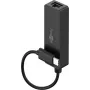 Goobay USB-C -Etherneti adapter must - personaalarvuti või Apple MacBooki ühendamiseks