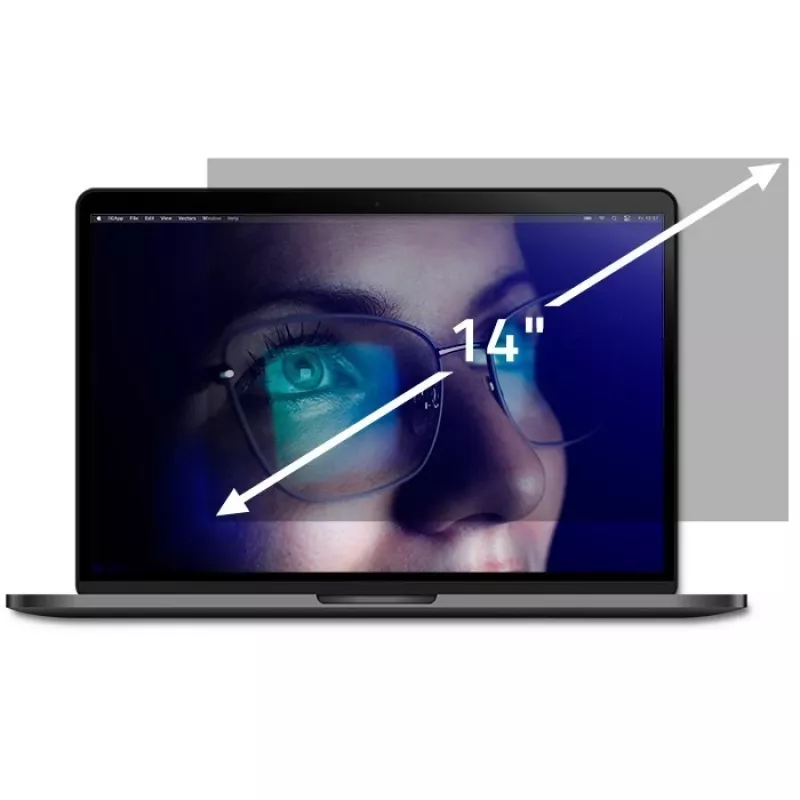 Qoltec GDPR Privaatsusfilter 14 tolli 16:9 (12.20, 16:9), sülearvuti kaitsekile
