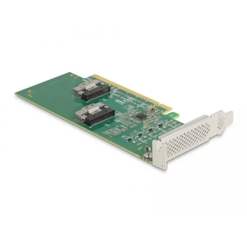 DeLOCK PCI Express 4.0 x16 kaart 4 x SFF-8639 NVMe - Bifurkatsioon - madala profiiliga
