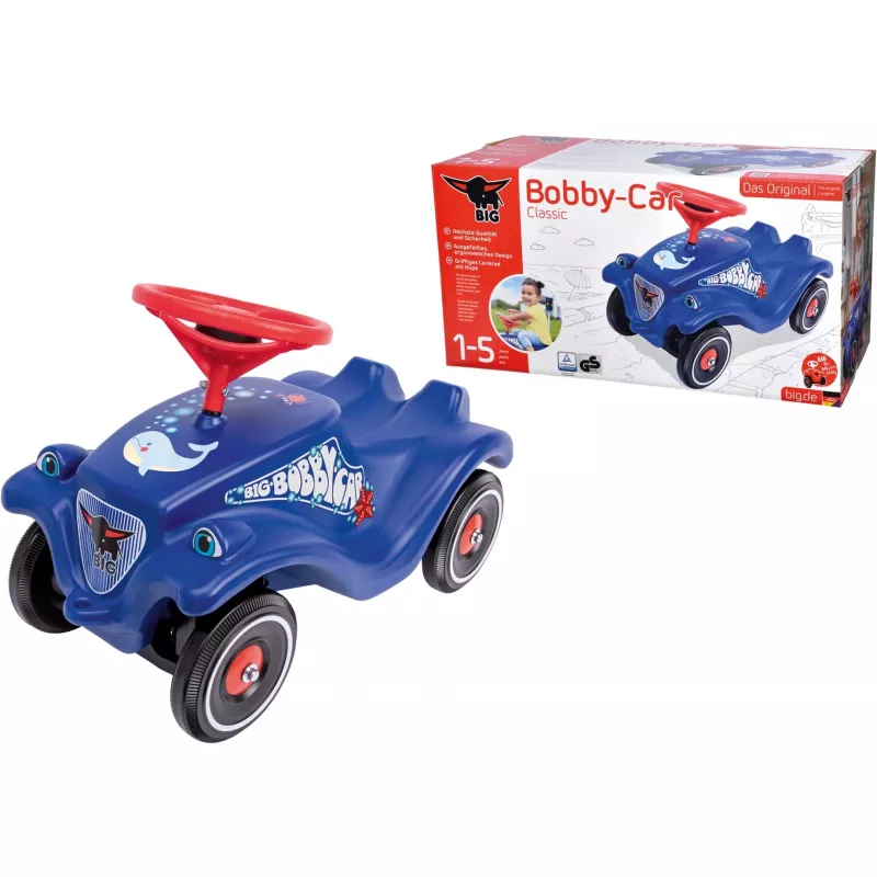 Simba-Dickie BIG Bobby-Car sõiduauto, lükkamisega ajam, vanus 1–5, 4 ratast, sinine/punane