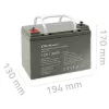Suletud AGM UPS-aku QOLTEC 53084 12V 36Ah LongLife