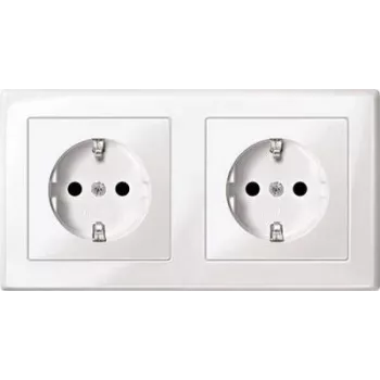 Pistikupesa CEE 7/3 Merten MEG2328-1419 Valge