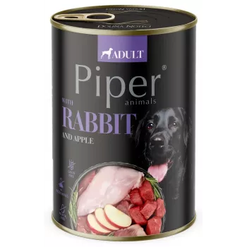 Märg koeratoit Dolina Noteci Piper Animals küüliku ja õunaga 800 g, täiskasvanud koerad, 78% niiskust, 10% valku
