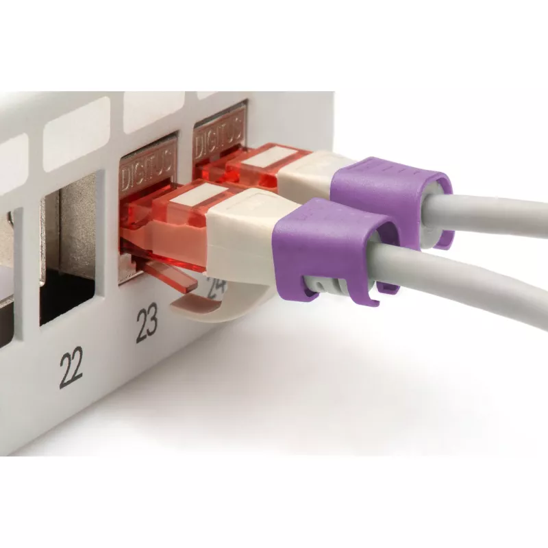 Värvikoodiklamber Digitus Värviklambrid sidesõlmede kaablile A-CC-VI PVC Violetne