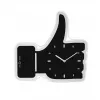 NeXtime kell 3072zw Thumbs up, 40,5x41 cm, seinakell, must/hõbedane