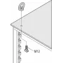 Schroff Tõsteaasade komplekt M12 (4 TK/KOMPLEKT) (23130072)