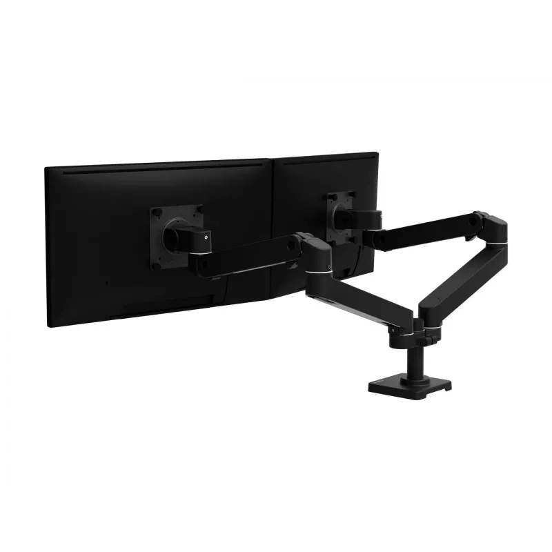 Ergotron LX Pro - Kinnituskomplekt (kaheharuline) - modulaarne - 2 LCD-ekraanile - kõrvuti - Alumiinium - Must - Ekraani suurus: kuni 68,6 cm (kuni 27 tolli) (45-686-292)