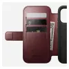 Mobiiltelefoni ümbris Nomad Modern Leather Folio Apple iPhone 17 Pro jaoks, 6,3 tolli (16 cm), nahk, burgundia