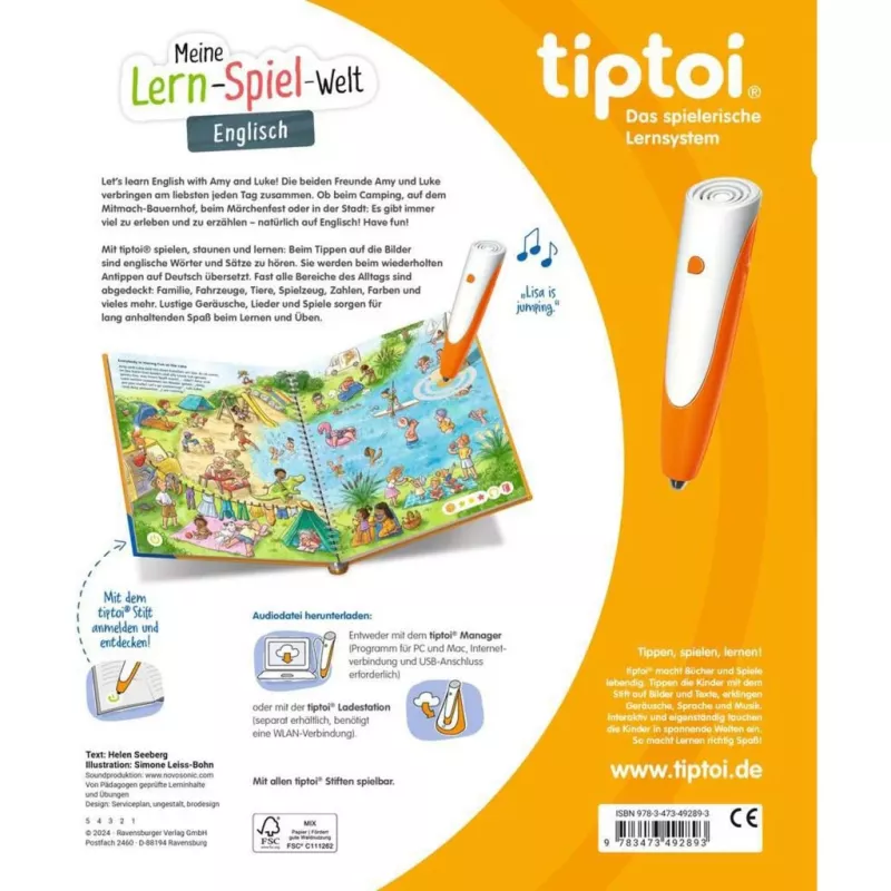 tiptoi Meine Lern-Spiel-Welt: English, õpperaamat