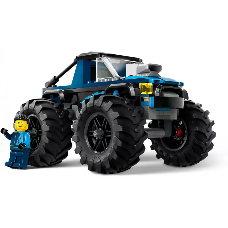 Ehitusmänguasi LEGO City 60402 Sinine Koletisveok suurte rehvidega, 148 osa, 1 minifiguur, vanusele 5+