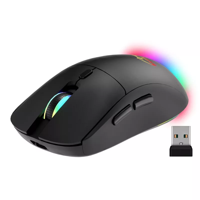Juhtmeta hiir MEDIA-TECH MT1124 BT/RF Silent & Recharge — mõlemakäeline, 3200 DPI, Bluetooth + 2,4 GHz USB, 6 nuppu, laetav