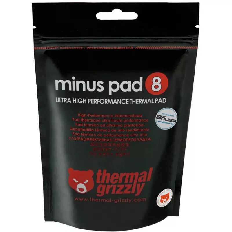 Thermal Grizzly | Minus Pad 8 - 30 x 30 x 0.5 mm | N/A | Temperatuurivahemik: -100°C / +250°C