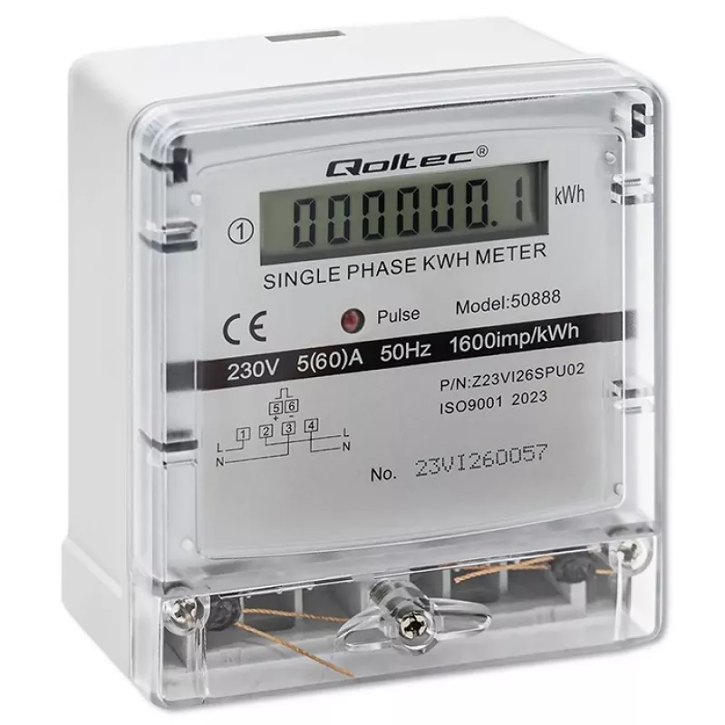Ühefaasiline elektrooniline energiatarbimise arvesti 230V LDC