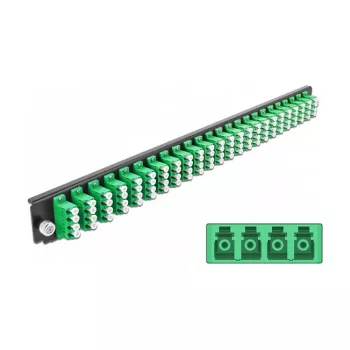 Splice Box Front Panel DeLOCK 19 inch 43370 24 port LC Quad roheline