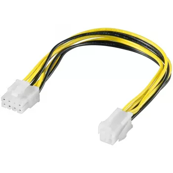 Wentronic Goobay sisemine arvuti toitekaabel - 8-kontaktiline pistik > 4-kontaktiline P4-pesa (51358)