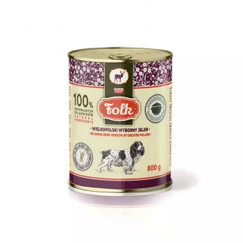 FOLK Suursugune Suur-Poola hirveliha - märg koeratoit - 800g