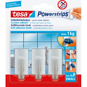 Universaalne konks TESA 57544-00010-03 Kroomitud Siseruumidesse 3 tk