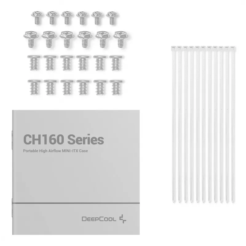 DeepCool CH160 WH väike vormitegur (SFF) valge