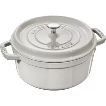 Ümmargune malmpott Staub La Cocotte 3,8 l trühvel — emailitud, tihedalt suletav kaas
