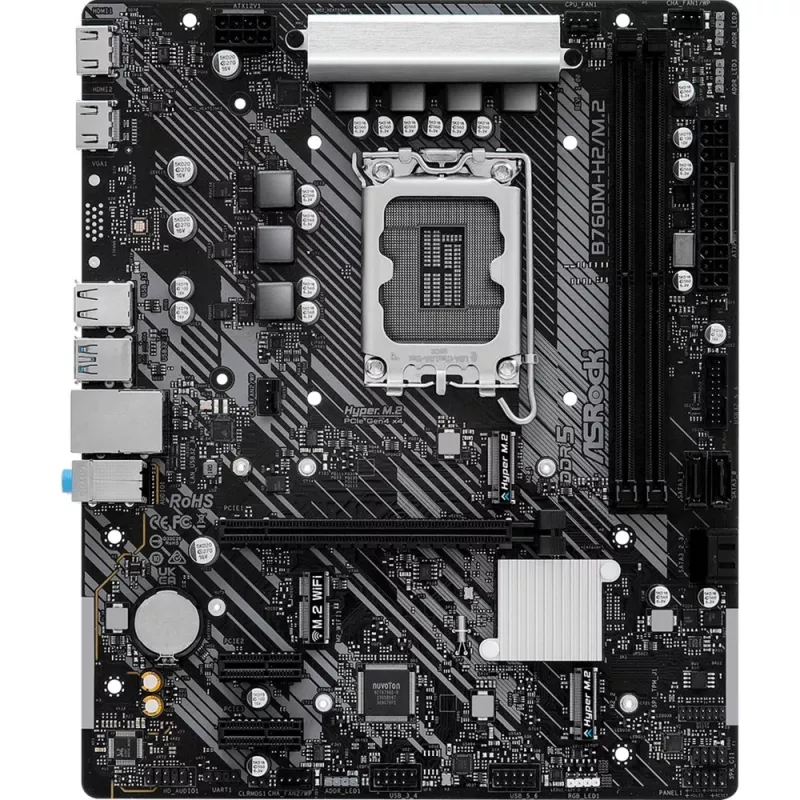 ASRock B760M-H2/M.2 DDR5 LGA1700 Micro-ATX emaplaat