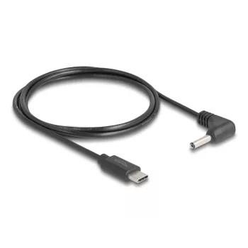 DeLOCK 85393 toitekaabel Must 1,5 m USB C 3,5 x 1,35 mm