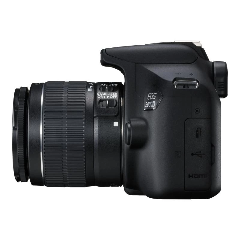 Canon EOS 2000D BK 18-55 IS II EU26 peegelkaamera komplekt 24,1 MP CMOS 6000 x 4000 pikslit Must