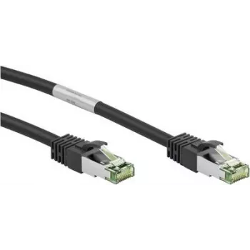 Goobay CAT 8.1 ühenduskaabel, S/FTP (PiMF), Must, 7,5 m - LSZH halogeenivaba, vask AWG 24 (66725)