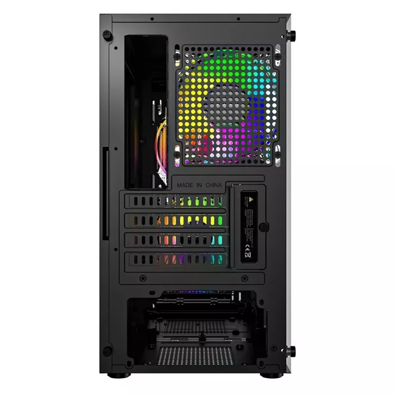 Logic Atos ARGB Mini USB 3.0 Micro Tower korpus, must (AM-ATOS-10-0000000-0002)