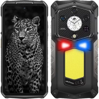 Vastupidav nutitelefon UleFone Armor 29 Ultra — 6.67 tolli FHD+ ekraan, MediaTek Dimensity 9300+, 16 GB muutmälu, 5G, Dual SIM, 21200 mAh aku, Must