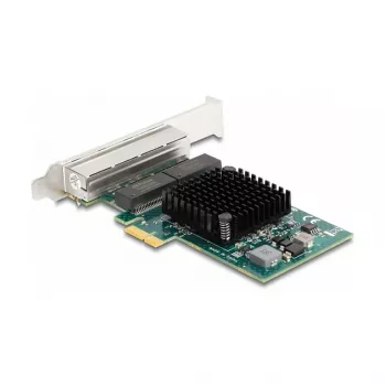 DeLOCK PCI Express x1 kaart 4 x RJ45 Gigabit LAN BCM