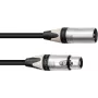 PSSO XLR-mikrofonikaabel, 3-kontaktiline, 15 m, must, Neutrik-pistikud