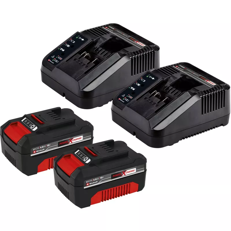 Akumuru niiduk GE-CM 43 Li M Kit, 36 V (2x18 V) (punane/must, 2 liitiumioonakut 4,0 Ah)
