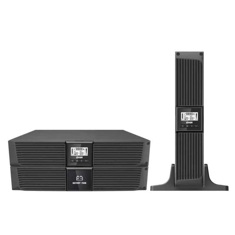 UPS EVER RT 1000 T 1000VA 800W – rack/torn online UPS, 1000 VA, 800 W väljund