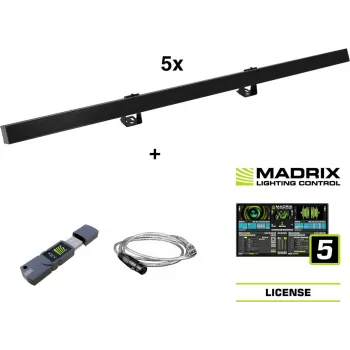 EUROLITE 5x LED PR-100/32 Pixel DMX Rail Set + Madrix Software