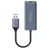Võrguliidese adapter SAVIO AK-83 USB Type-A-pistik RJ-45, 5 Gbit/s, must