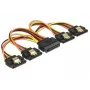 SATA-kaabel DeLOCK 60156 0.15 m SATA 15-pin 4 x SATA 15-pin mitmevärviline